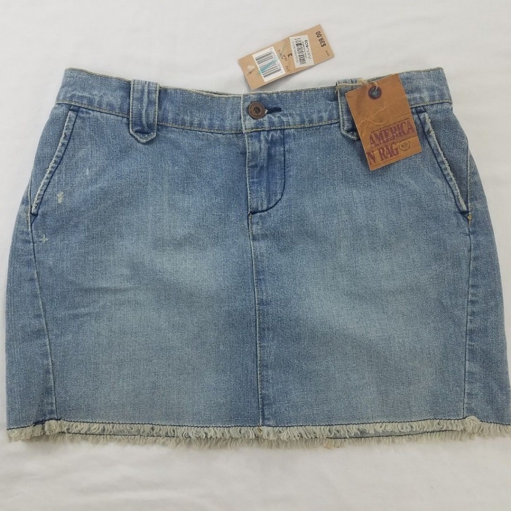 American Rag Cie 3 Blue Denim Frayed NWT